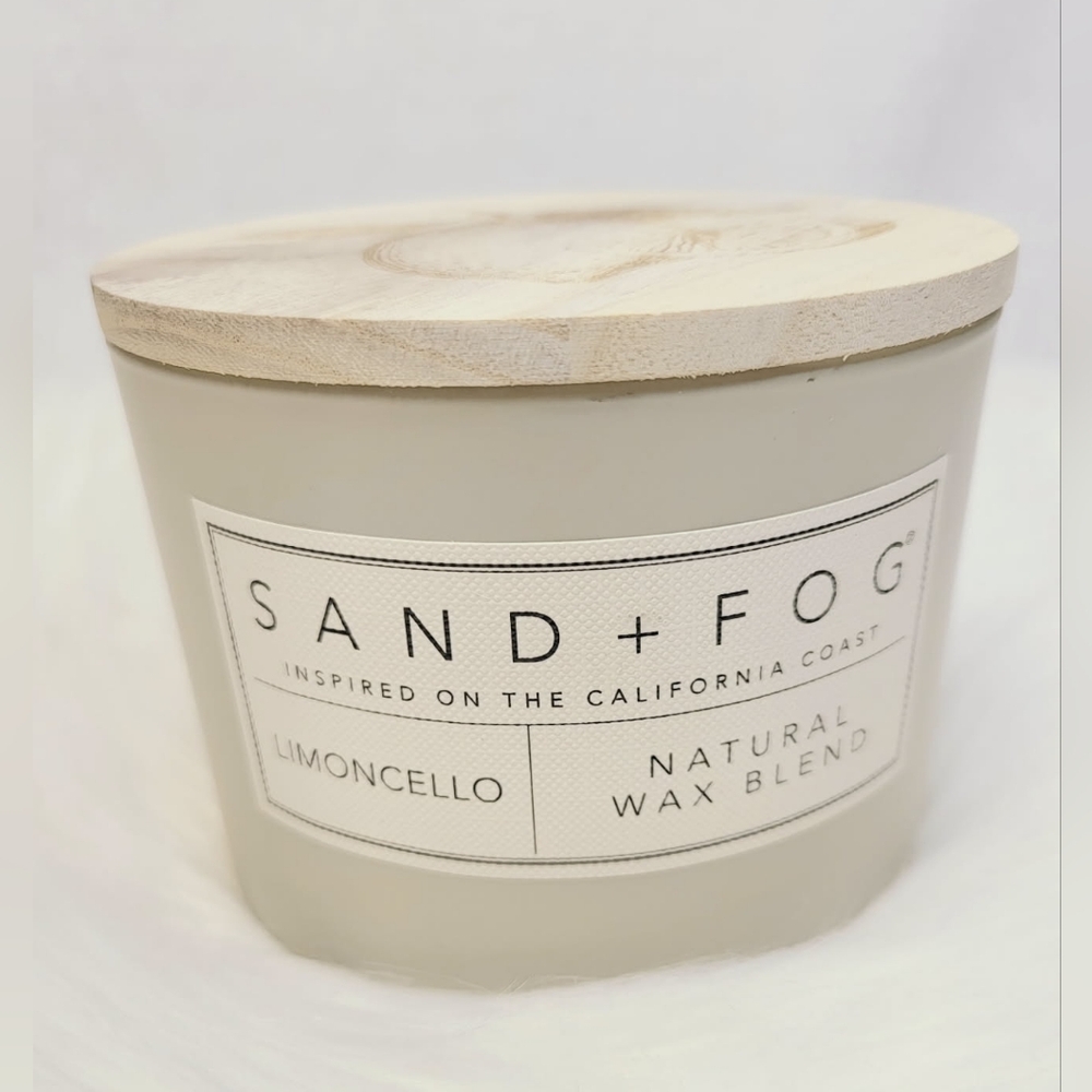 NEW Limoncello Sand + Fog 12 oz. Double Wick Candle